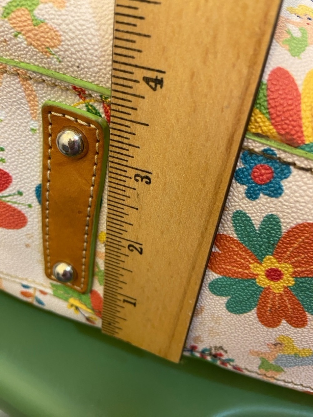 Disney Parks Dooney & Bourke Tinker Bell Flower Shopper Tote Bag Flaw - Picture 13 of 16